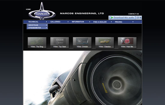 Beautiful Cars Website Design Showcase