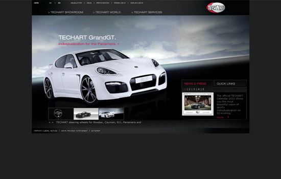 Beautiful Cars Website Design Showcase