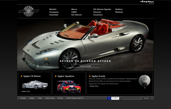 Beautiful Cars Website Design Showcase