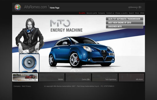 Beautiful Cars Website Design Showcase