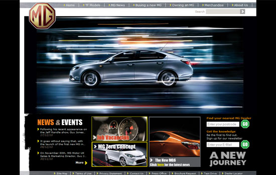 Beautiful Cars Website Design Showcase