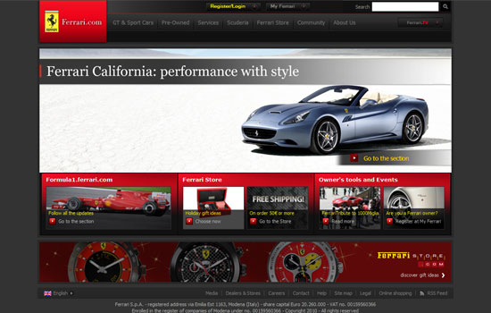 Beautiful Cars Website Design Showcase