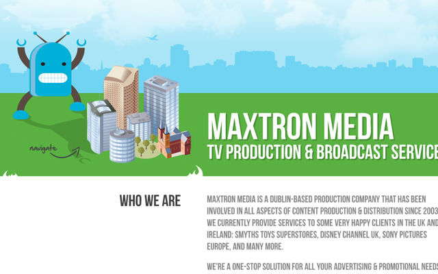digital website layout maxtron media