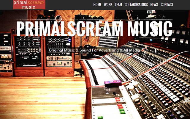 fullscreen background primal scream music website