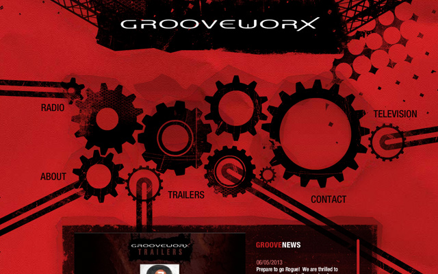 grooveworx website layout production company