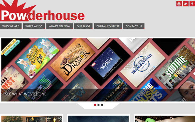 powderhouse website layout inspiring design