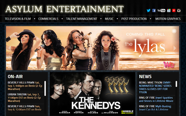 asylum entertainment website production company