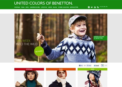 Benetton Social media Icons