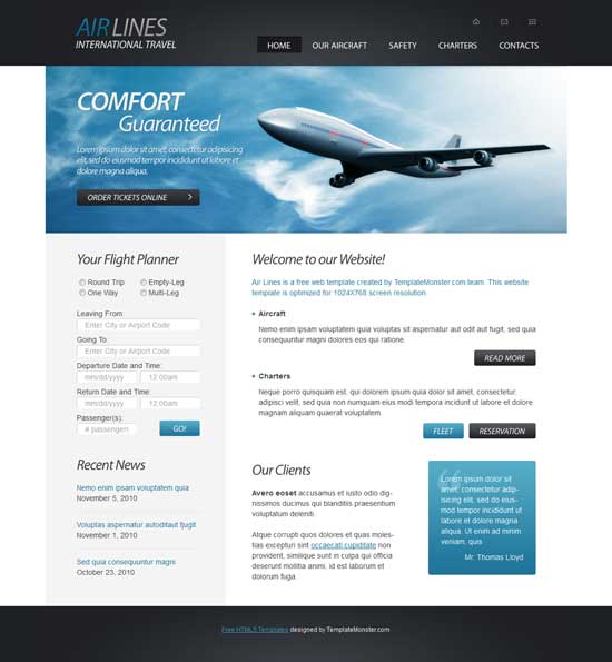 Free-HTML5-Airlines-Company-Website-Template
