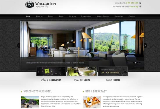 Welcome Inn Spa Ski Resort HTML Theme