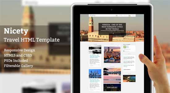 Nicety HTML5 Travel Template