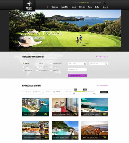 Voyage Travel Agency HTML Theme