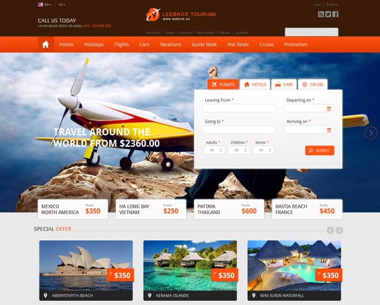 Travel-Booking-Responsive-HTML-Template