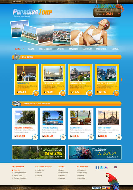 Thiết kế website du lịch sử dụng tông màu chủ đạo Xanh dương Thiết kế website du lịch sử dụng tông màu chủ đạo Xanh dương