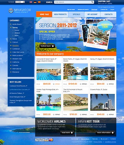 Thiết kế website du lịch sử dụng tông màu chủ đạo Xanh dương Thiết kế website du lịch sử dụng tông màu chủ đạo Xanh dương