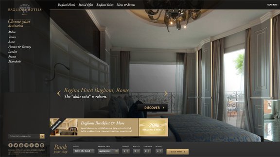 baglionihotels 30 Awesome Travel Related Web Designs for your Inspiration
