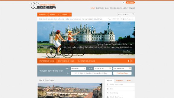 bikesherpa 30 Awesome Travel Related Web Designs for your Inspiration