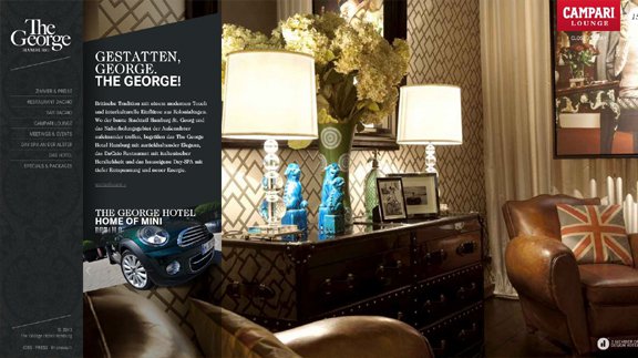 thegeorge hotel 30 Awesome Travel Related Web Designs for your Inspiration