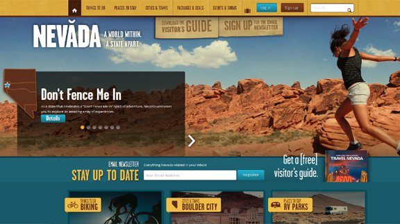 travelnevada 30 Awesome Travel Related Web Designs for your Inspiration