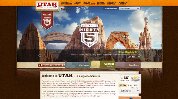 visitutah 30 Awesome Travel Related Web Designs for your Inspiration