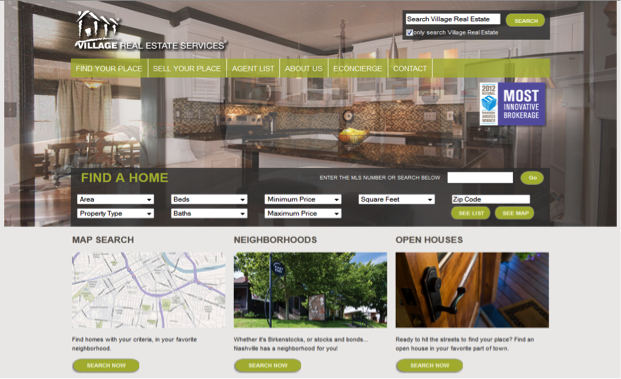 Village Real Estate services web design