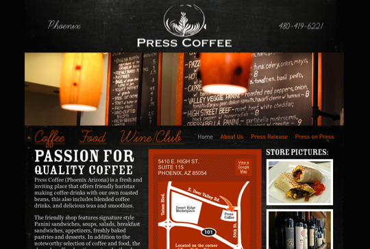 Mẫu thiết kế web cà phê 09