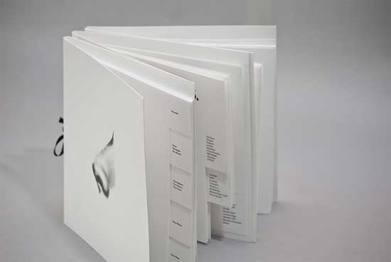 minimalist restaurant table menu design in white