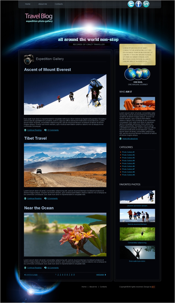 free wordpress travel themes Mẫu giao diện du lịch 15