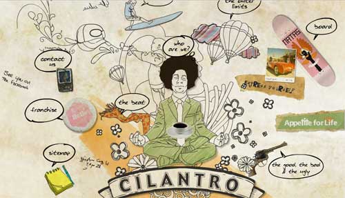 Cilantro Cafe website