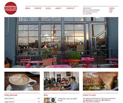 coffee bar website