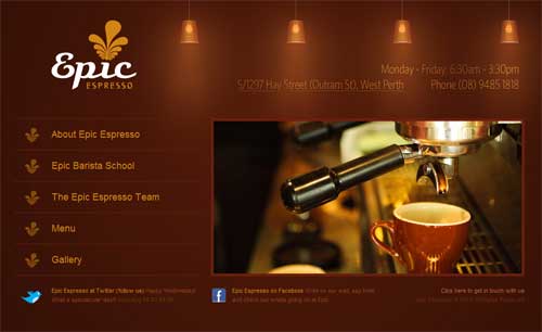 Epic Espresso website