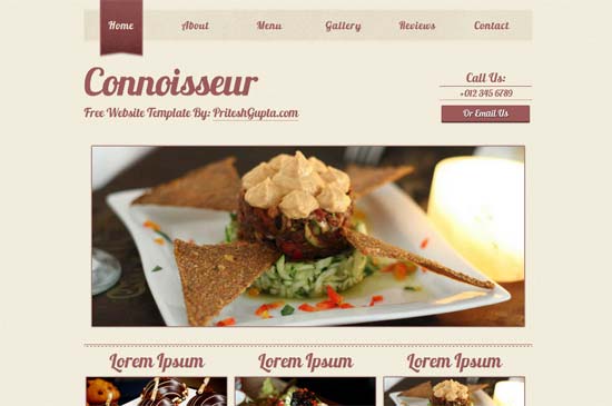 Mẫu thiết kế web nhà hàng, cà phê 15