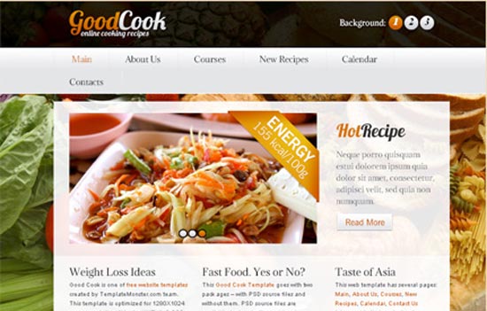 GoodCook - Recipes Template