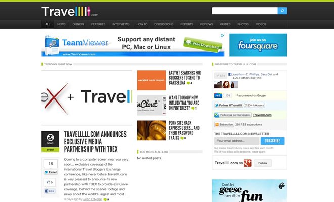 Mẫu thiết kế web du lịch Travelllll