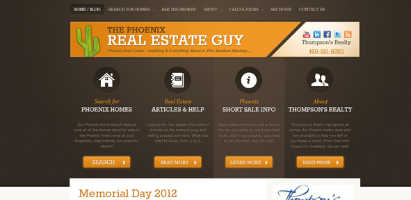 real estate 15 30 Creative Real Estate Website Designs
