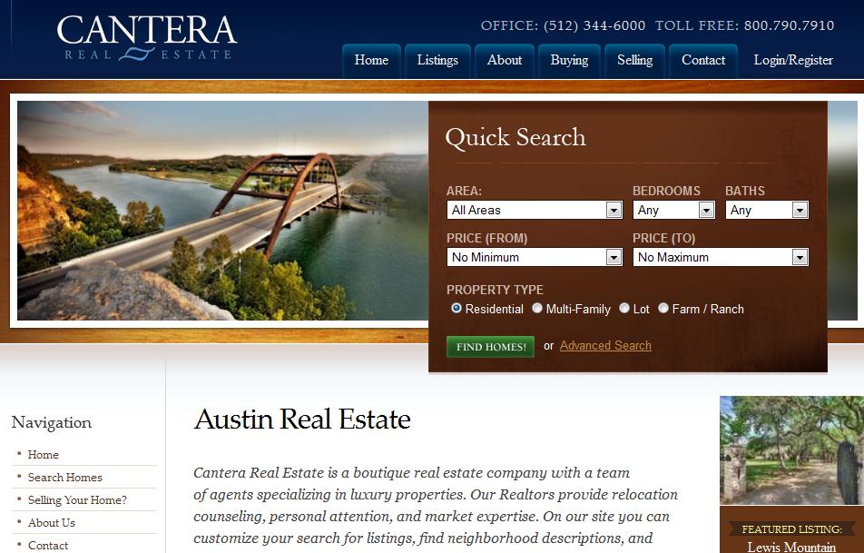 real estate 19 30 Creative Real Estate Website Designs