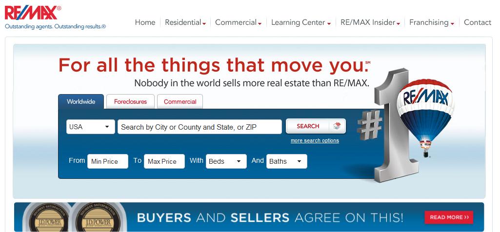 real estate 9 30 Creative Real Estate Website Designs