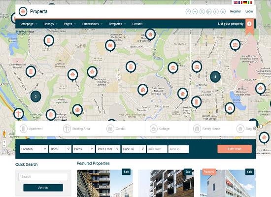 Mẫu trang web bất động sản 05