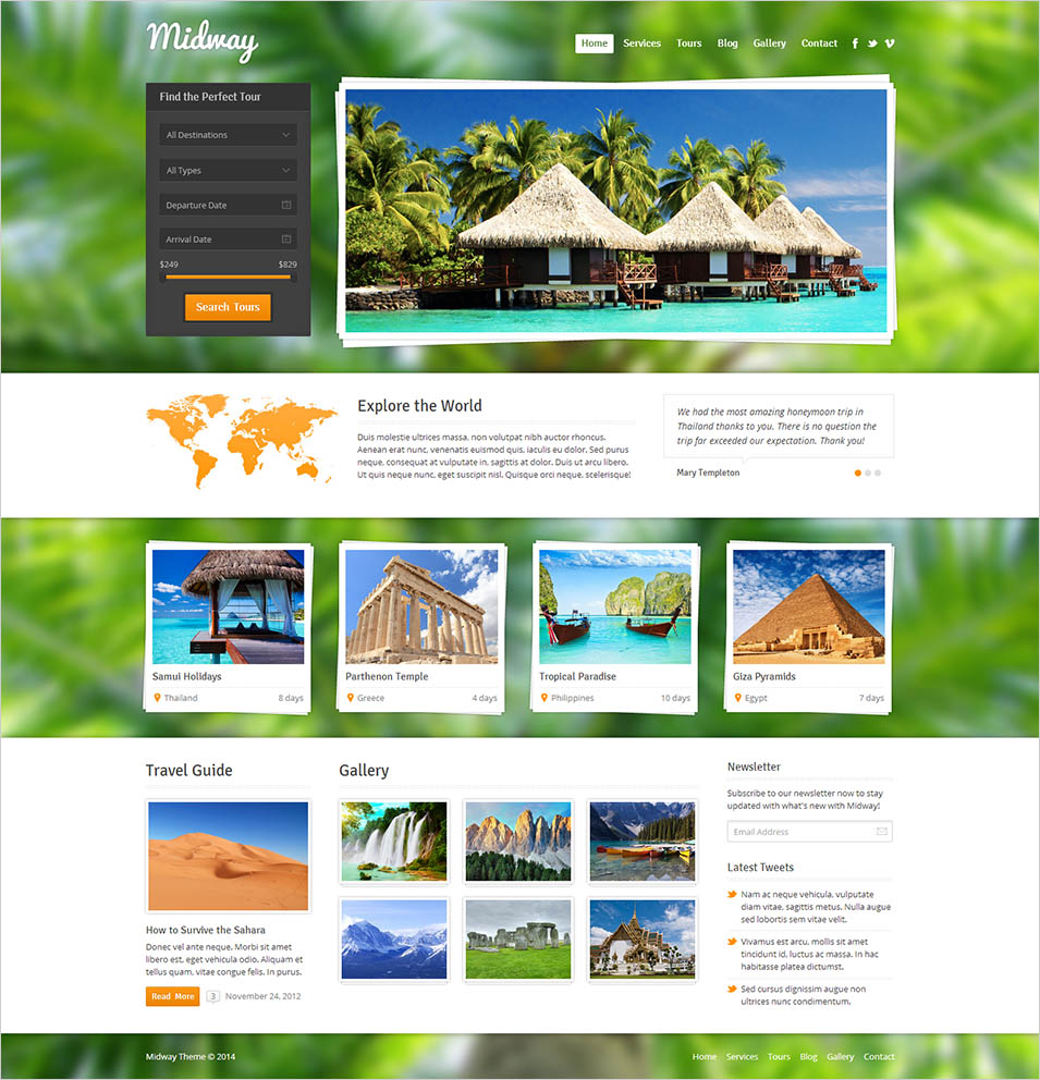 Mẫu thiết kế website du lịch 17