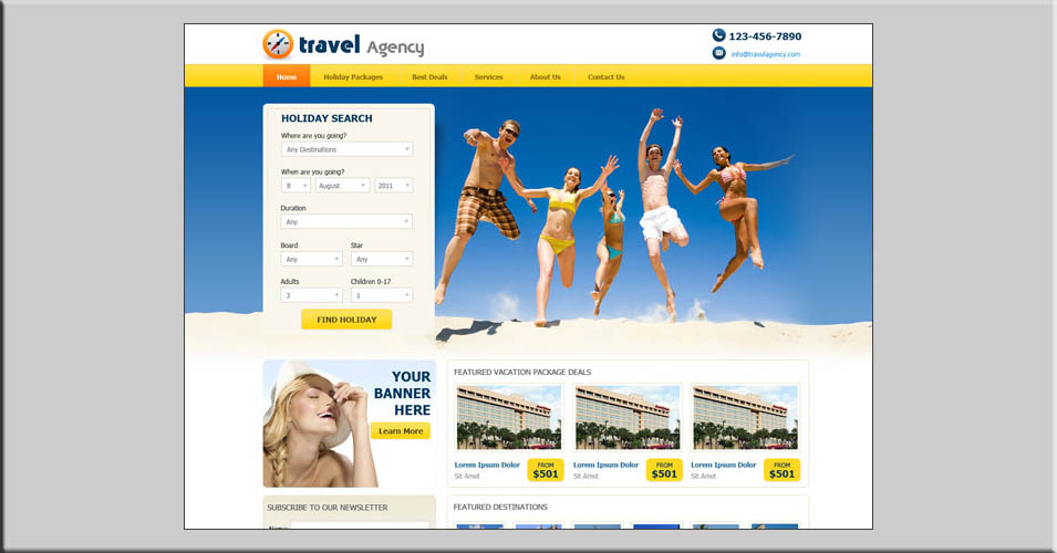 Mẫu thiết kế website du lịch 02
