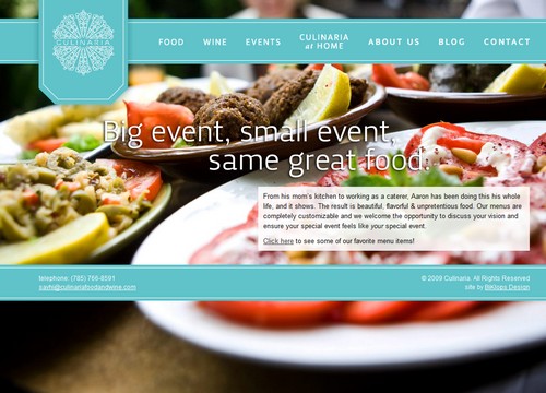 Culinaria Food Catering Website