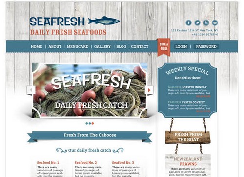 Delimondo Seafresh Web Design
