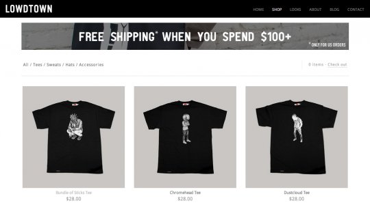 Website bán hàng cần những gì ugmonk 540x411 Làm thế nào để thiết kế các trang web tốt nhất cho một dòng quần áo