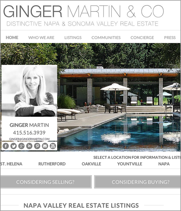 Ginger Martin bất động sản thiết kế website