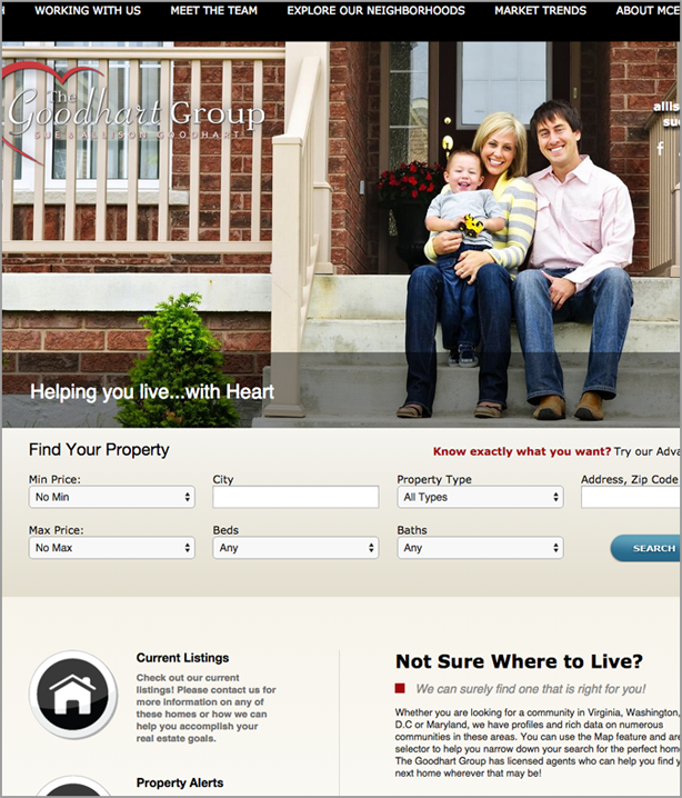Goodhart Nhóm bất động sản thiết kế website