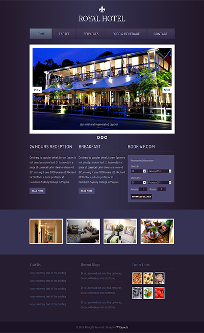Tải về miễn phí: Các mẫu website nhà hàng và khách sạn tuyệt vời