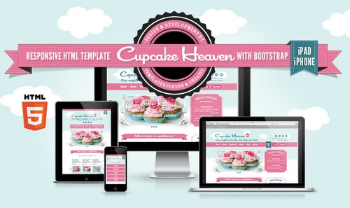 Cupcake Heaven Beautifu Template