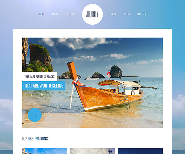 Free Journey Website Template