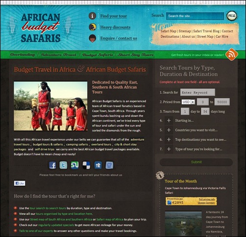 African Budget Safaris best travel agency websites
