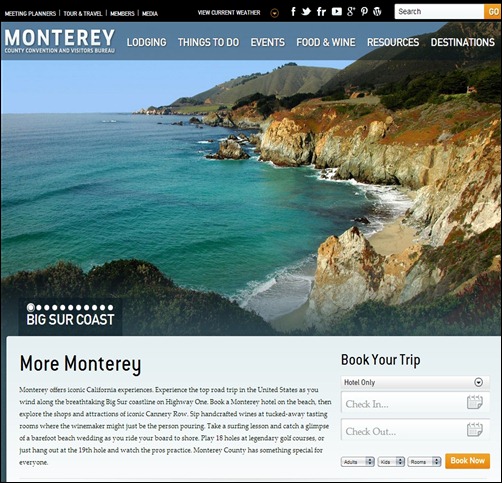Monterey travel website wallpapers